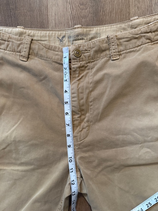 American Eagle Shorts khaki raw hem shorts size 38 - Picture 6 of 11
